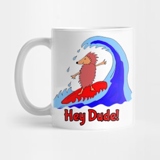 Hedgehog Surf Dude Mug